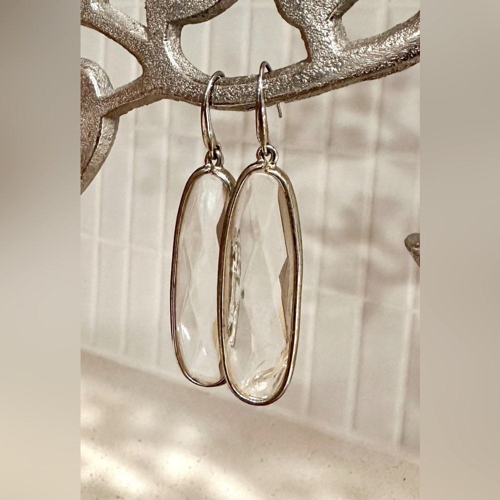 Banana Republic Gold and Glass Earrings